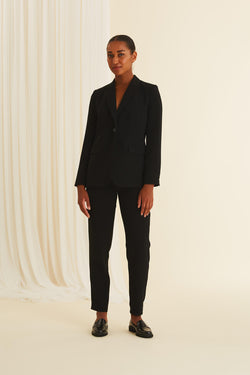 KENZIE Classic Blazer black from front