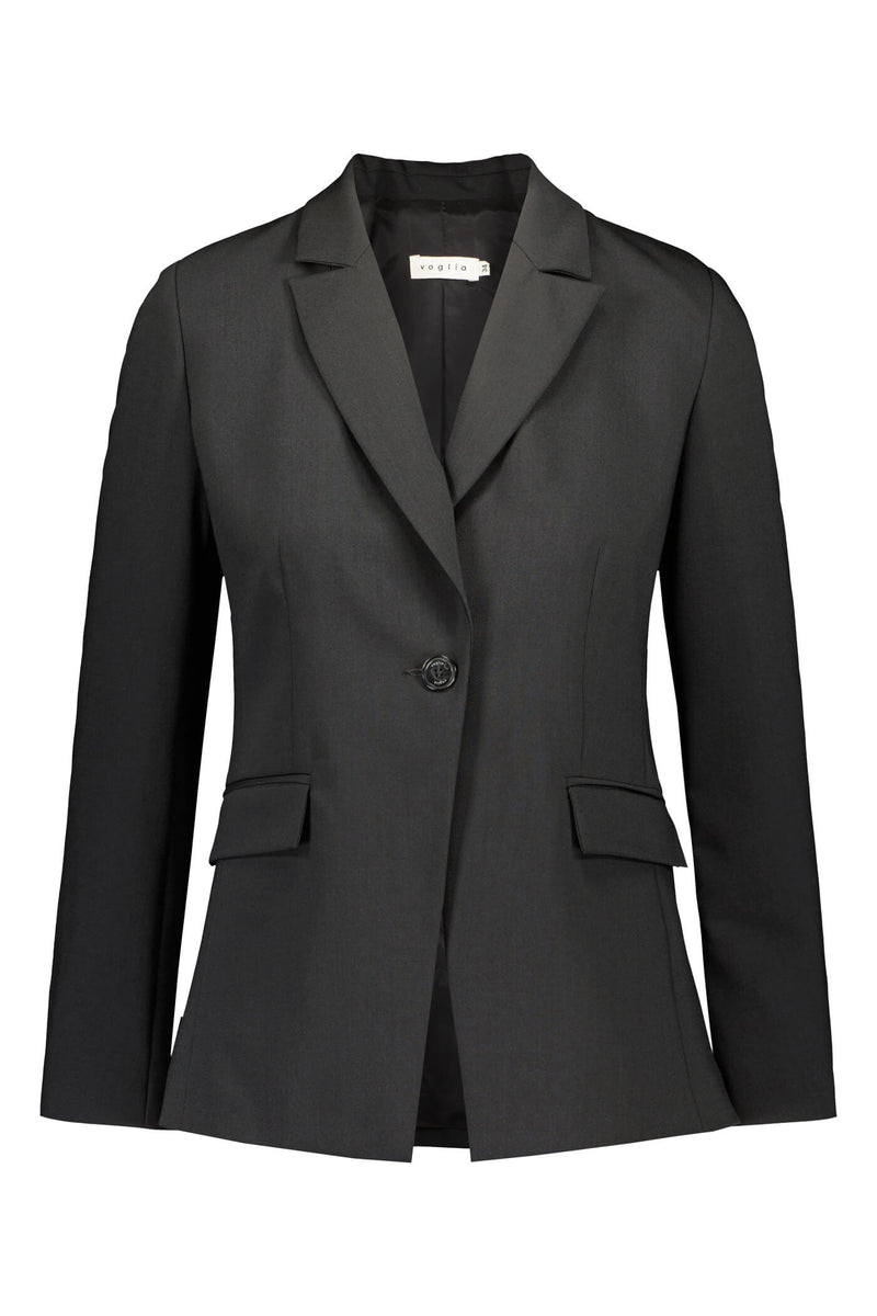 KIARA Classic Blazer blackest front