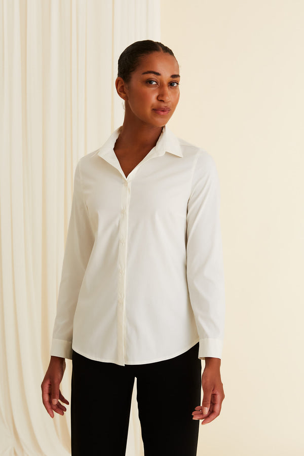 KIELO Cotton Shirt soft white
