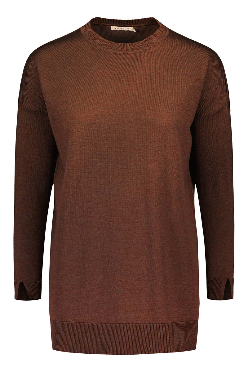 KOA Merino Wool Jumper canyon clay front