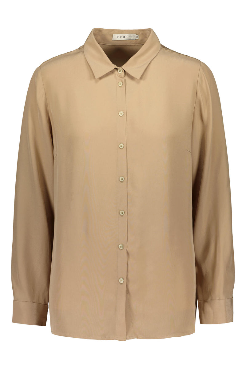 KRISTINA Classic Shirt sand front