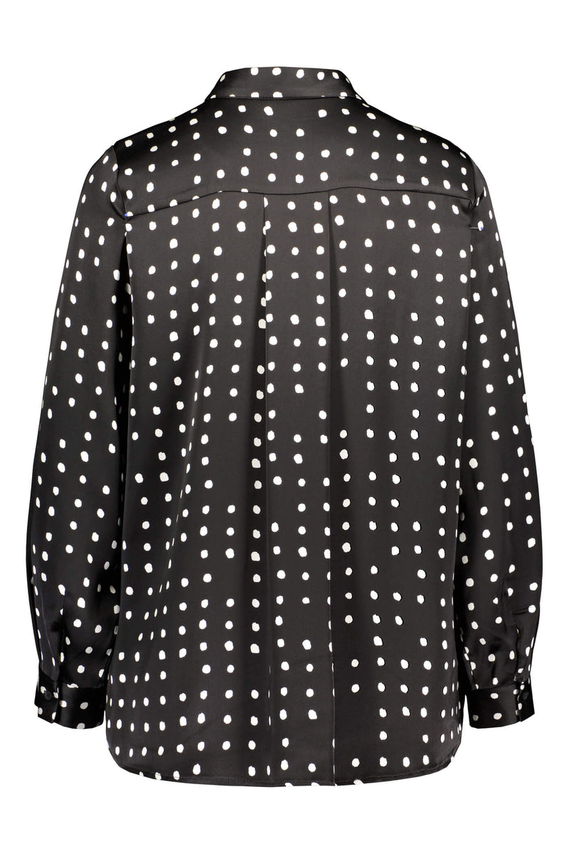 KRISTINA Printed Shirt black-soft white back