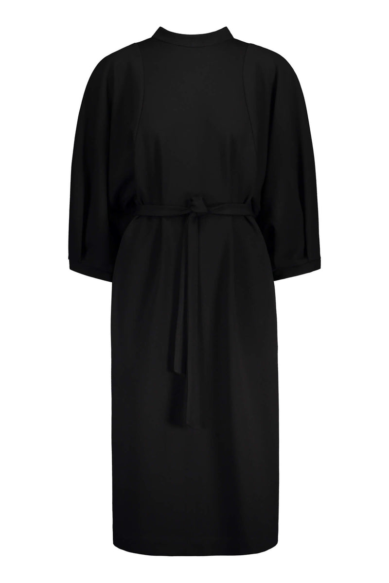 LIBERTY Puff Sleeve Dress blackest front