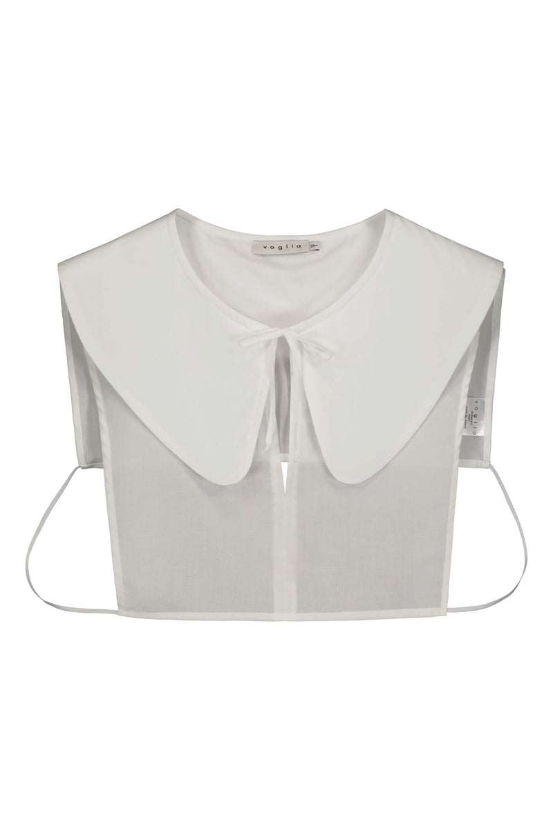 MARY Peter Pan Collar soft white front