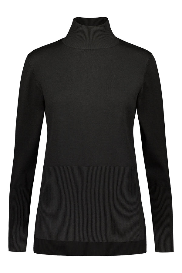 MAXINE High Neck Jumper blackest front