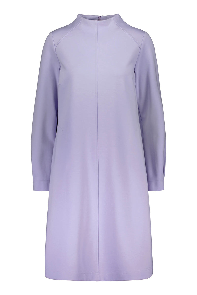MY High Neck Dress blue lilac front