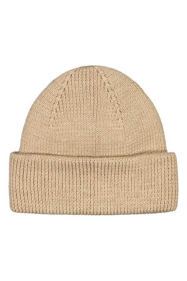 NORA Wool Beanie camel melange front