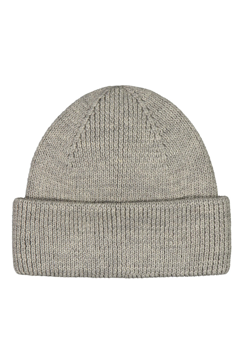 NORA Wool Beanie light grey melange front