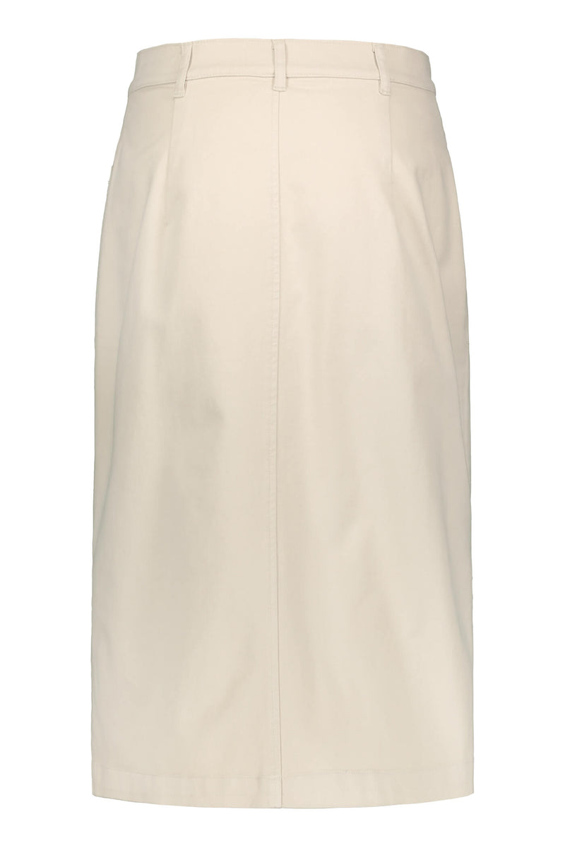 SELENA Button Skirt beige back