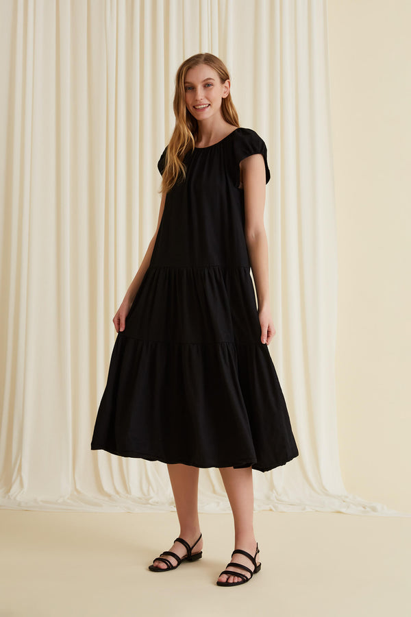 SOFIA Long Lyocell Dress blackest