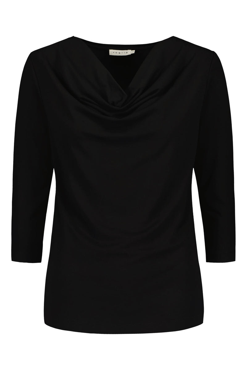 VALERIE Viscose Top blackest front