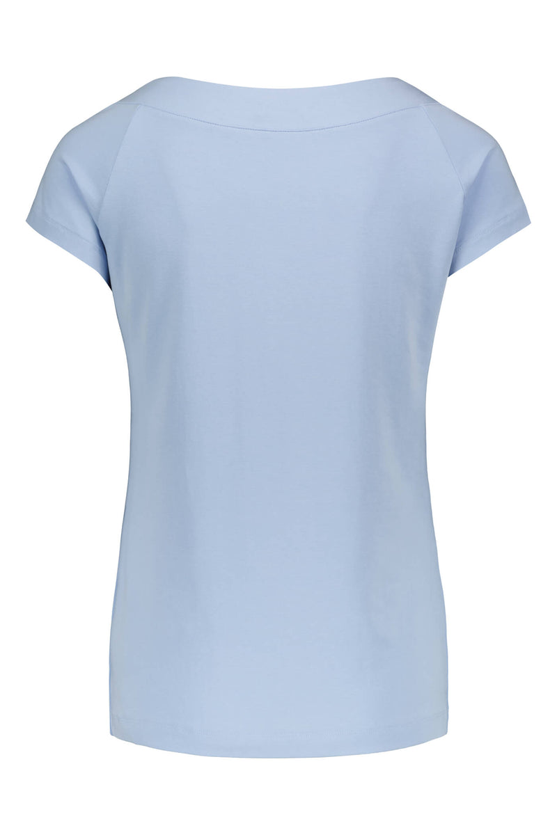 VEERA Viscose T-Shirt sky blue back