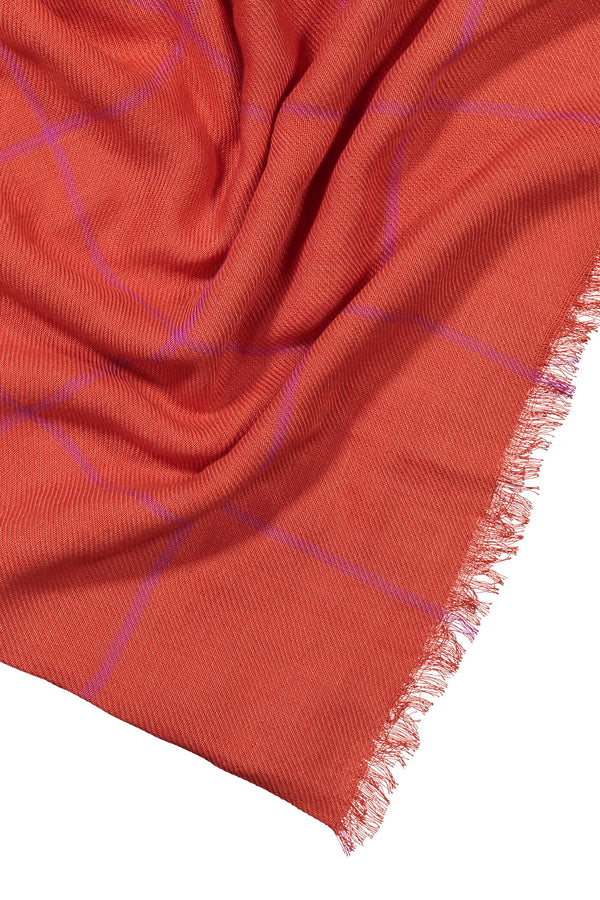 Checkered Cotton Scarf