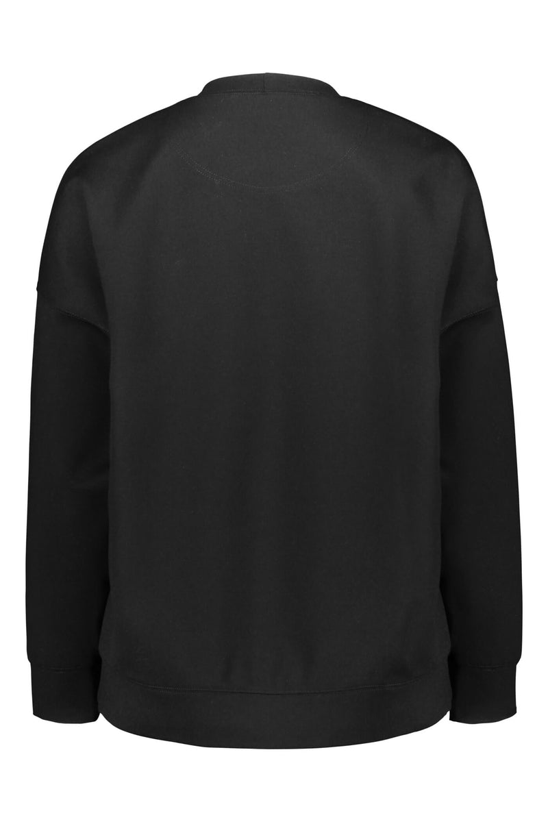 Voglia Dixie relaxed sweater blackest back