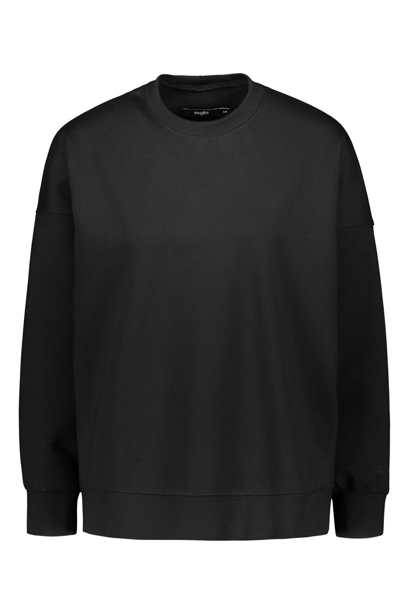 Voglia Dixie relaxed sweater blackest front