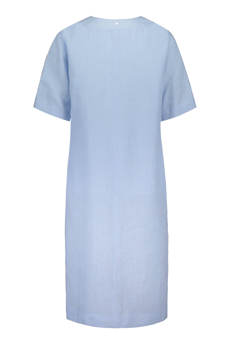 Voglia Finland women's light blue summer linen dress