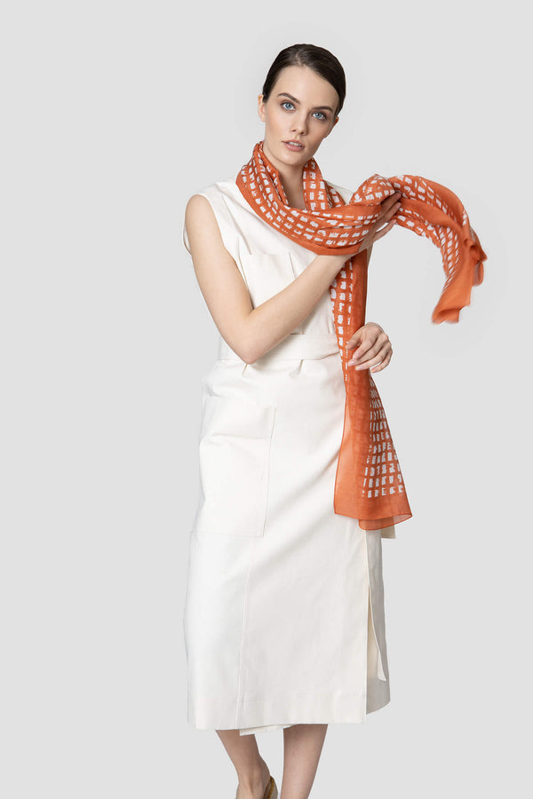 Thin Patterned Scarf