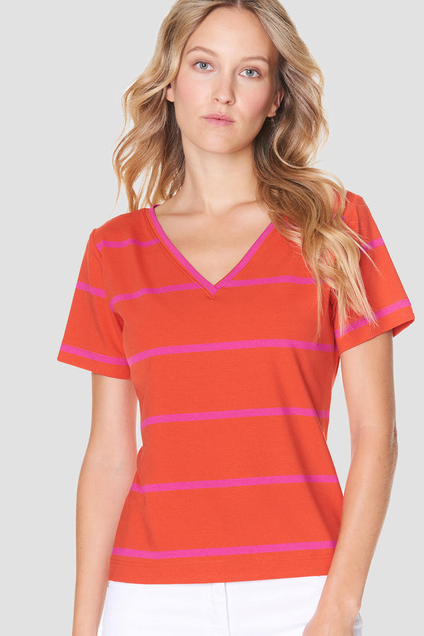 Voglia women's striped tricot shirt
