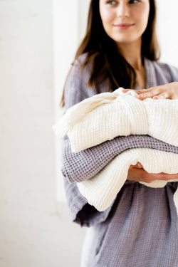 WILLOW Waffle Towel soft white